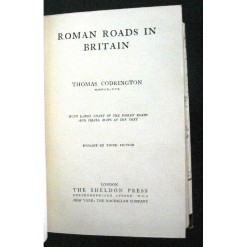 Roman Roads in Britain 1928 Romeinse Rijk Codrington