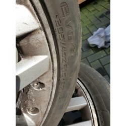4 velgen + banden 5x100 (komen van een VW Polo)