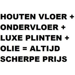 VLOEREN in massief GRENEN altijd 6,20 p/m2 excl. op voorraad
