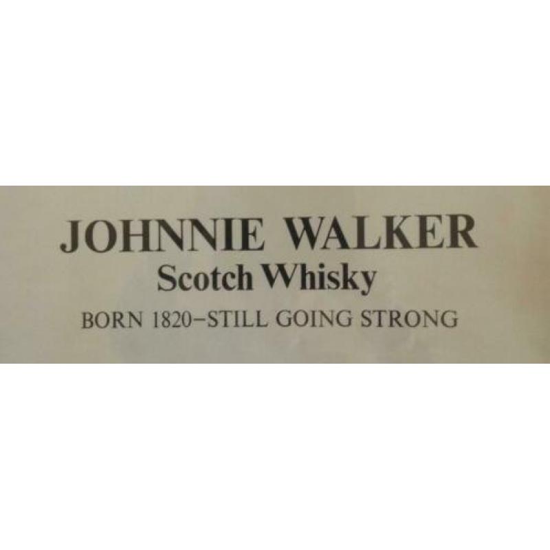JOHNNY WALKER * SCOTCH WHISKEY * in MOOIE RODE LIJST