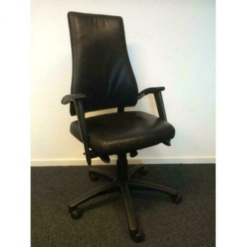 Bureaustoel BMA Axia hoge rug, leder! Manager /directiestoel