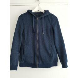 Lekkere gevoerde hoody met teddy stof in blauw van esmara