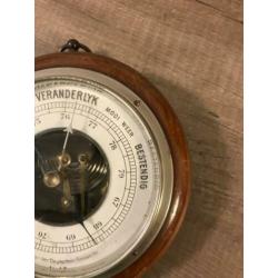 te koop:VINTAGE Veranderlijk barometer SCHEEPSBAROMETER
