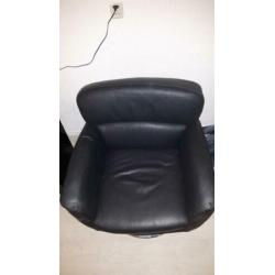 Leren draai Stoel