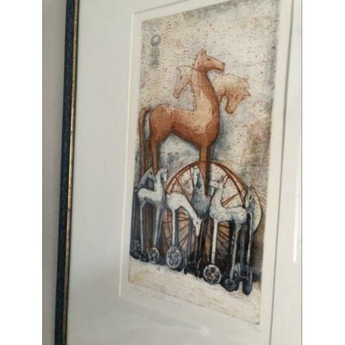Litho Paarden “Longeer cirkels”