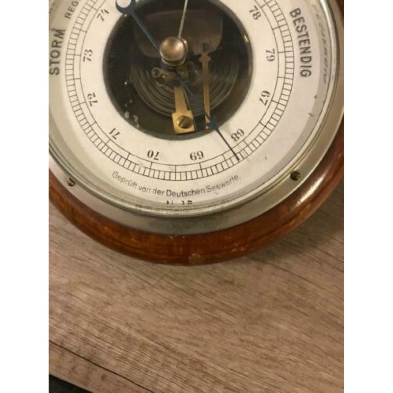 te koop:VINTAGE Veranderlijk barometer SCHEEPSBAROMETER
