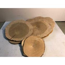 Houten schijven diverse maten N1215