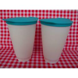 121 Allegra bekers, 450 ml, nieuwstaat, Tupperware