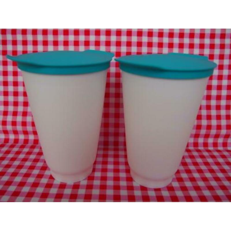 121 Allegra bekers, 450 ml, nieuwstaat, Tupperware