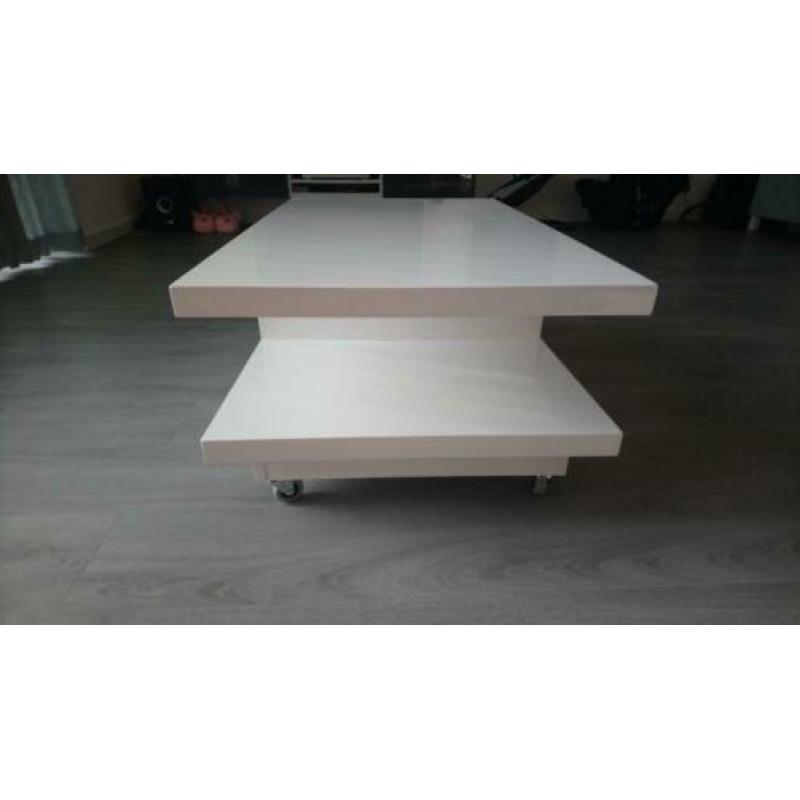 hoogglans witte salontafel