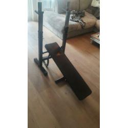 Halterbank Tunturi met dipsteunen