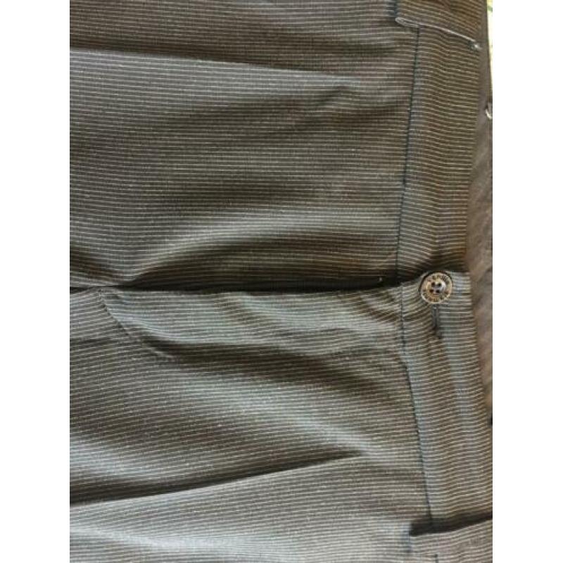 VANILIA ELEMENTS grijze broek met streepje maat 36
