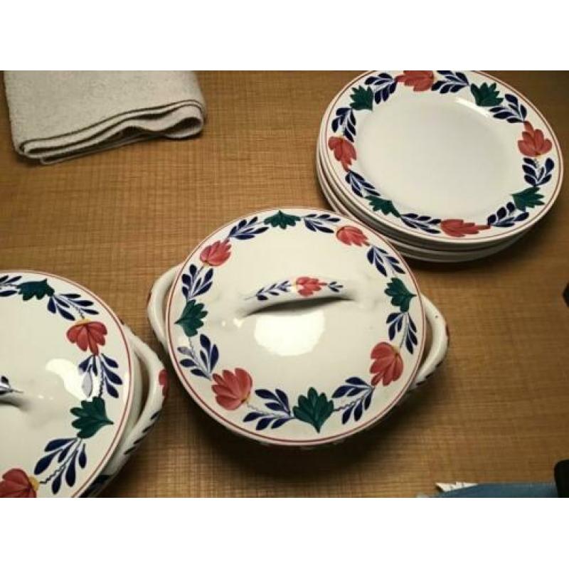 Servies boerenbont