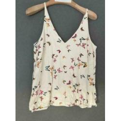 Only mouwloze vlinder top maat 36