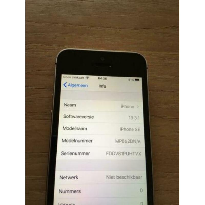 iPhone SE 128gb accu 92% Nieuwstaat!!