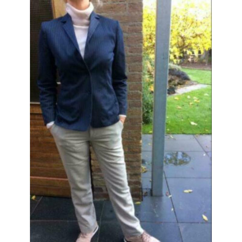 Mer du Nord blauw streepjes dames blazer maat 40