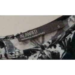 Alan Red zwart wit bloemen jurk maat S