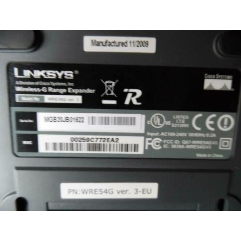Linksys Cisco WRE54G-DE Wireless G Range Expander