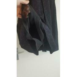 Vintage rok van niendorf in diep paars met stippen maat 42 m