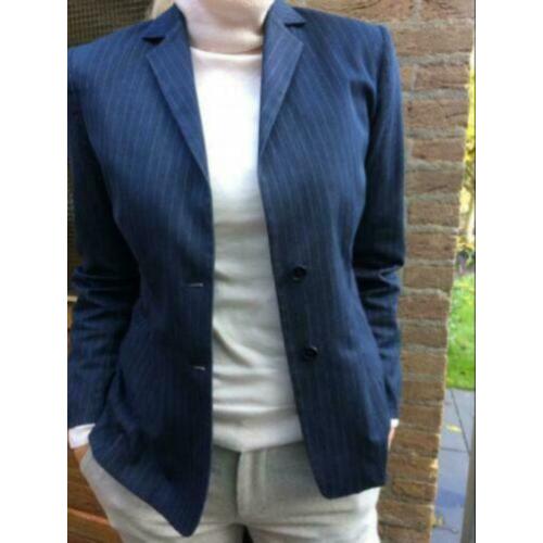 Mer du Nord blauw streepjes dames blazer maat 40