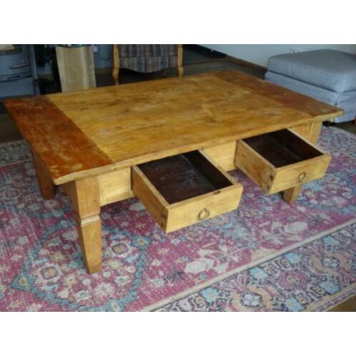 salontafel van teakhout