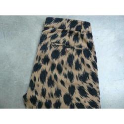 ESSENTIEL Antwerp broek panter luipaardprint maat 36