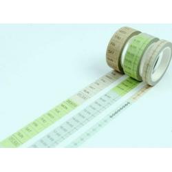 UREN en DAGEN MASKING TAPE. Super handig voor in je AGENDA
