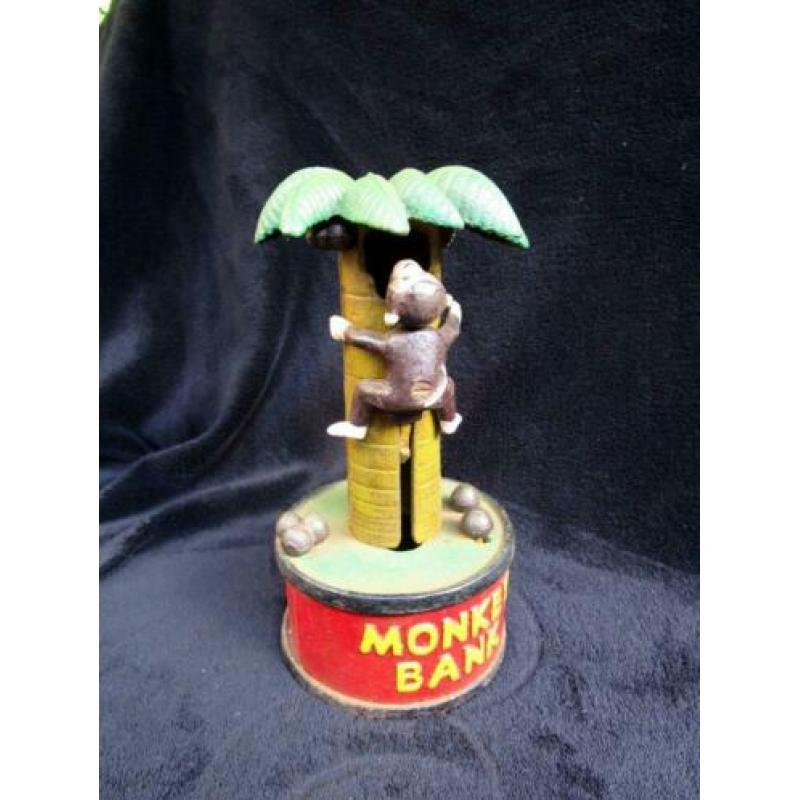 Gietijzeren Spaarpot Monkey Bank