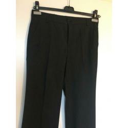 VANILIA ELEMENTS grijze broek met streepje maat 36