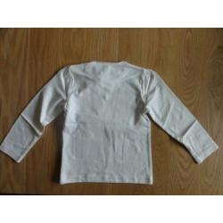 Nieuw Longsleeve creme of white baby face mt 80