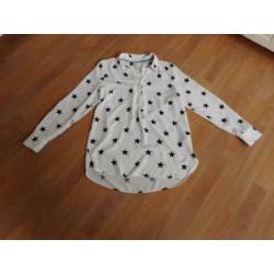 Nieuwe mooie blouse met sterren van Miss Etam mt M