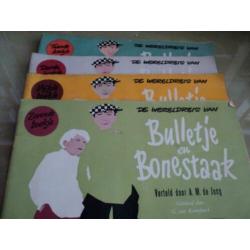 4 stripboeken De wereldreis van Bulletje en Bonestaak