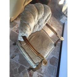 Antieke vintage stoel fauteuil