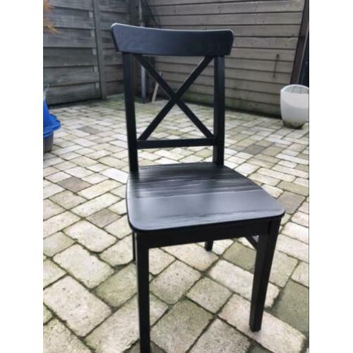 Houten stoelen (4x)