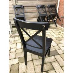Houten stoelen (4x)