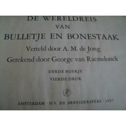 4 stripboeken De wereldreis van Bulletje en Bonestaak