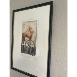 Litho Paarden “Longeer cirkels”