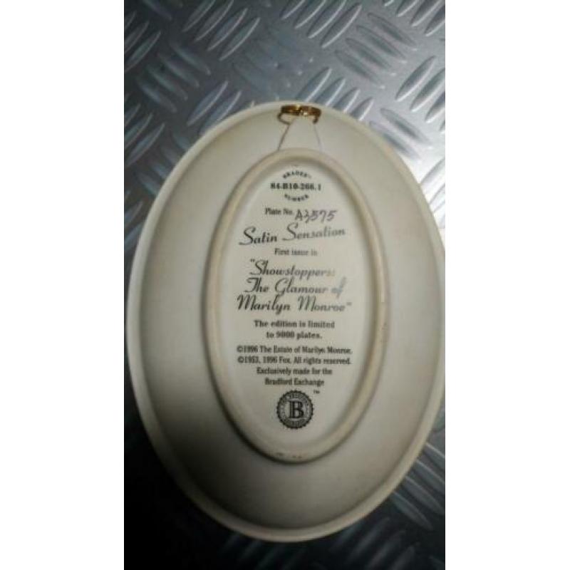Prachtige Marilyn Monroe plate limited edition