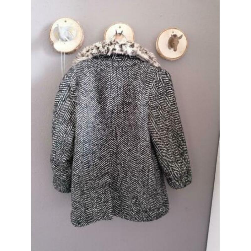 King Louie/ Petit Louie winterjas zwart wit