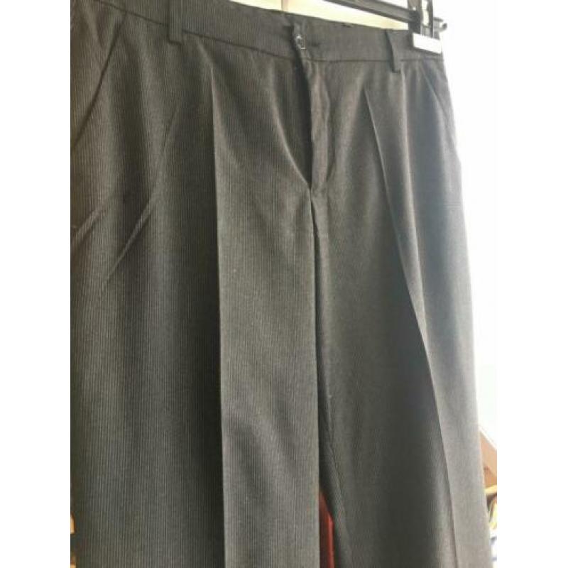 VANILIA ELEMENTS grijze broek met streepje maat 36