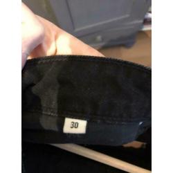 Cheap monday short jeans zwart maat 30
