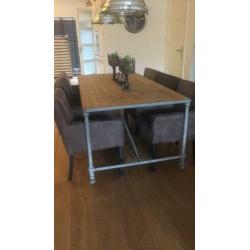Rivièra maison tafel landelijk Hofz style industrieel somber