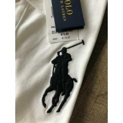 NIEUW Ralph Lauren witte polo big pony maat L 40 skinny fitt