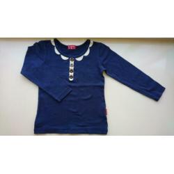 Schitterend, blauw shirt van Claesen's, maat 116 - 122