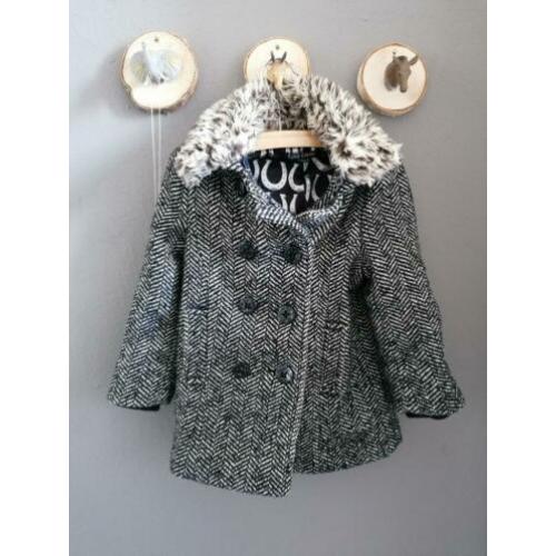 King Louie/ Petit Louie winterjas zwart wit