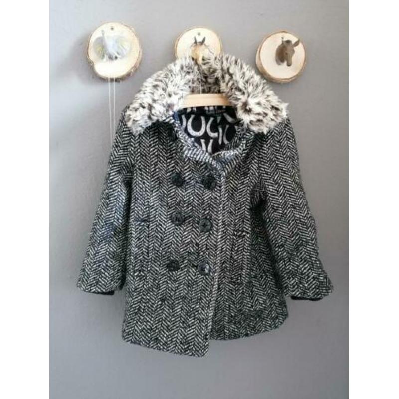 King Louie/ Petit Louie winterjas zwart wit