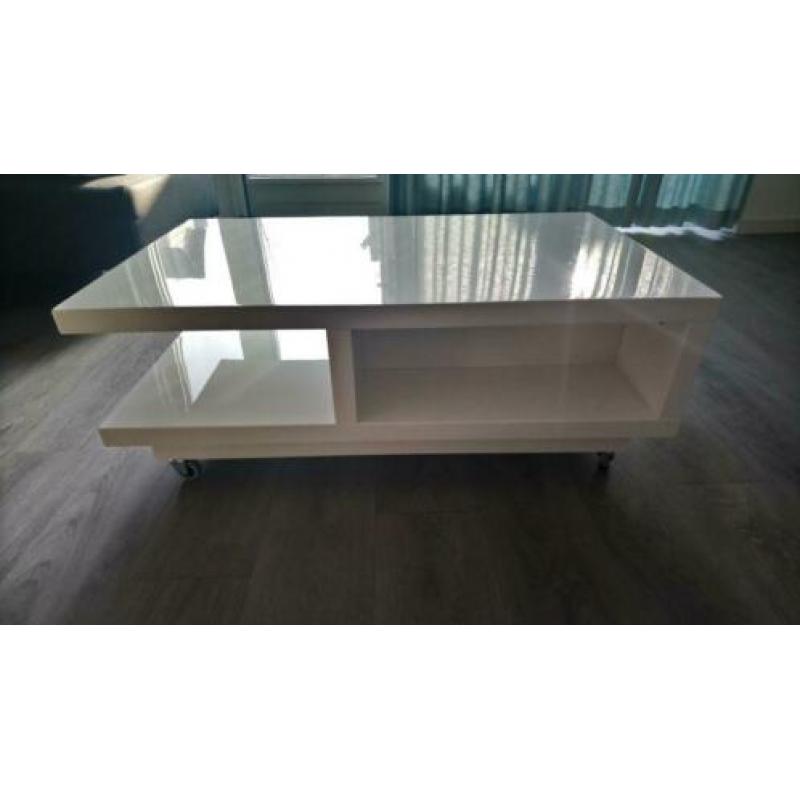 hoogglans witte salontafel