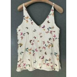 Only mouwloze vlinder top maat 36