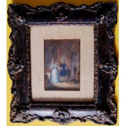 Stel Antieke Miniaturen - Napoleon III Lijstjes