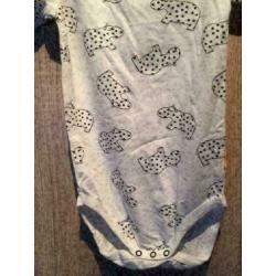 Organic baby romper, maat; 98/104